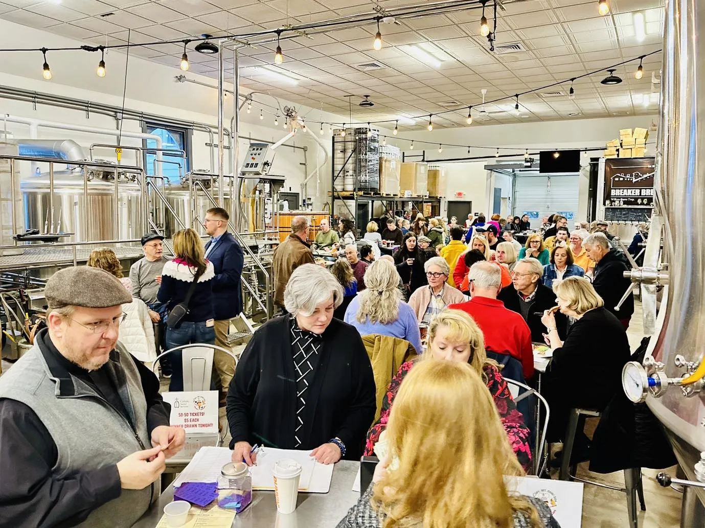 Beer lovers gather at the release of the "40 Days" beer brewed by Breaker Brewing and the Diocese of Scranton.?w=200&h=150