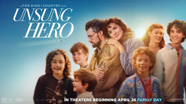 "Unsung Hero" tells the true story of the Smallbone family, who are widely recognized in the music industry for brothers Luke and Joel Smallbone of the Grammy-award-winning Christian band For King and Country, and their sister Rebecca, better known as singer-songwriter Rebecca St. James. Lionsgate