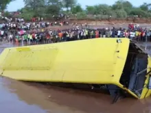 At least 33 Catholics were killed Dec. 4 when a bus fell into a river in Kitui County, Kenya.
