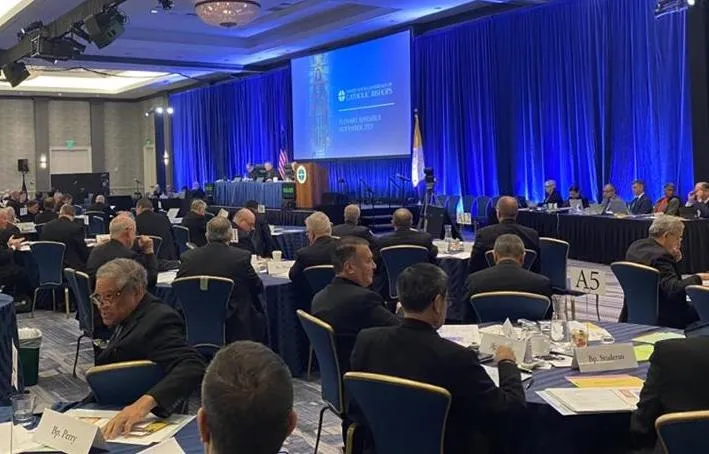 The United States Conference of Catholic Bishops meets for its fall plenary assembly meeting Nov. 14, 2023, in Baltimore.?w=200&h=150