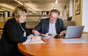 Mary Martin and Deacon Mike Houghton are founders of UTG at Work, a program that will include free articles, videos, podcasts, and newsletters aimed at helping working professionals be authentically Catholic in the workplace. Photo courtesy of Valaurian Waller | Detroit Catholic