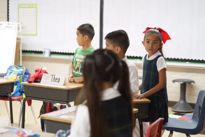 The first day of school at Sacred Heart Catholic School in Uvalde, Texas, Aug. 15, 2022.