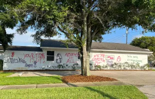 LifeChoice Pregnancy Center in Winter Haven, Florida was defaced with pro-abortion graffiti June 25, 2022. LifeChoice Pregnancy Center