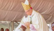 Archbishop Hubertus van Megen celebrates the episcopal consecration of Father John Kiplimo Lelei as auxiliary bishop of Kenya’s Diocese of Eldoret on May 25, 2024.