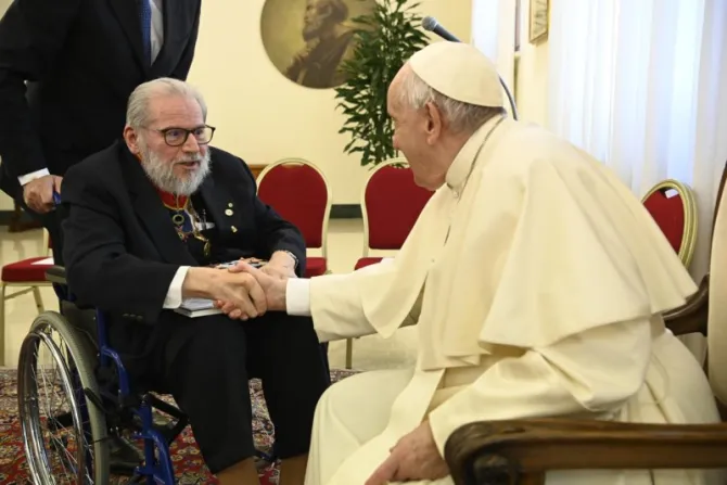 Pope Francis meets members of the International Federation of Catholic Pharmacists on May 2, 2022
