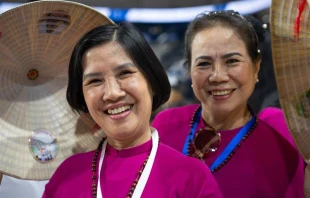 Catholics from Vietnam at Mass with Pope Francis in Ulaanbaatar, Mongolia, on Sept. 3, 2023. Credit: Colm Flynn/EWTN