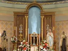 Our Lady of Lourdes shrine in the city of Alta Gracia in Córdoba province, Argentina, displays an image of Our Lady of Lourdes of Altagracia that is not there — but everyone sees it.