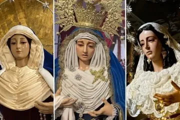 Spain Blessed Virgin Mary statues fire