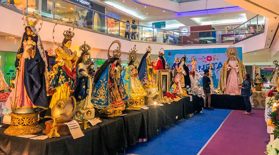 The Salamat Maria exhibit at Ali Mall in Quezon City. CBCP News