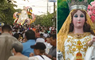 Faithful Catholics of the Diocese of León, Nicaragua, participate in the annual procession of the image of Our Lady of Mercy, the patroness of the diocese, Sunday, Aug. 21, 2022. Photo courtesy of the Diocesan Shrine of Our Lady of Mercy