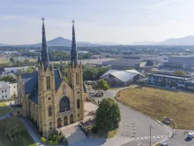 The former St. Andrew’s Catholic Church in Roanoke, Virginia, is now the Basilica of St. Andrew.