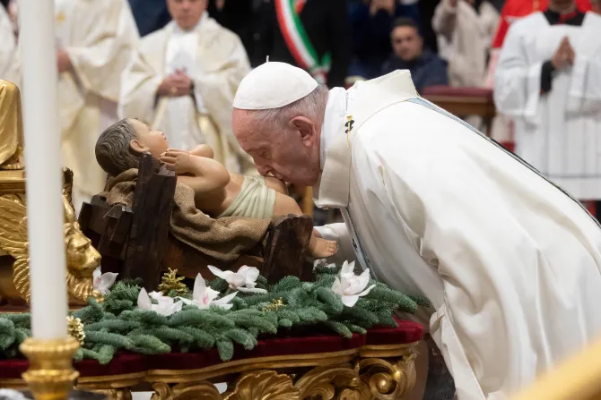Pope Francis celebrates Mass on the Solemnity of Mary Mother of God on Jan. 1, 2020.