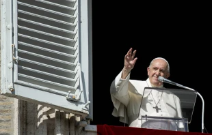Pope Francis gives his weekly Angelus message on Nov. 7, 2021 Vatican Media