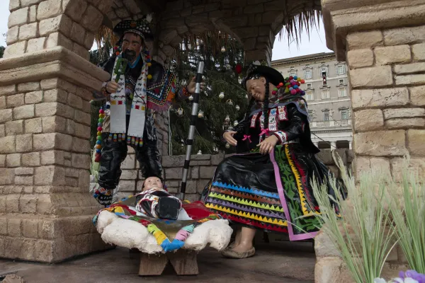 The Holy Family in the Vatican's Christmas 2021 Nativity scene from Peru. Vatican Media