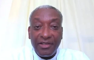 Haitian Cardinal Chibly Langlois speaks during a Caritas Internationalis webinar, Sept. 21, 2021. Screenshot.