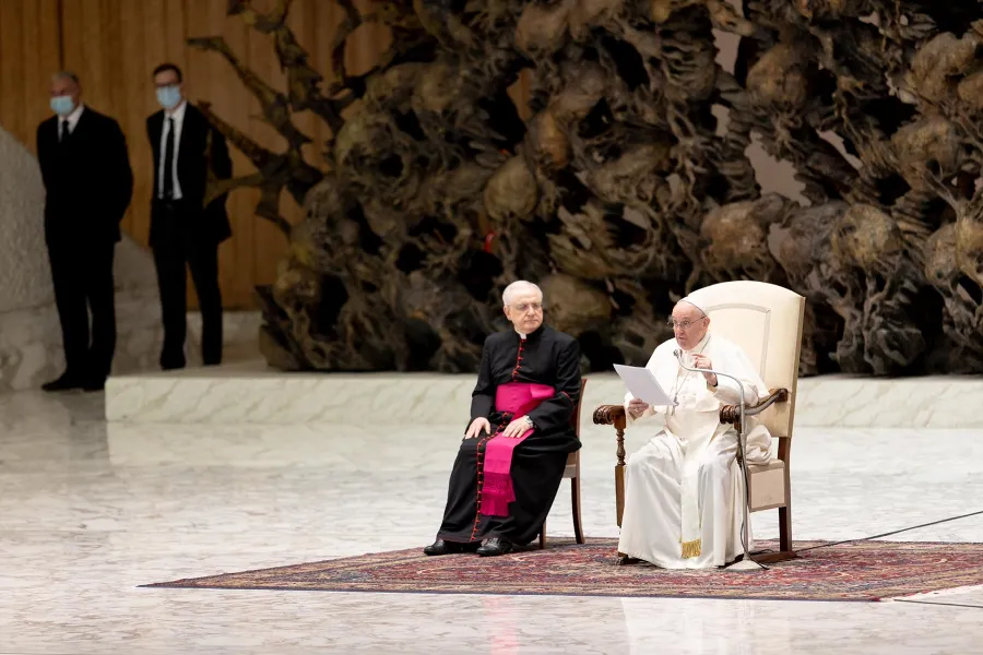 Pope Francis’ general audience in the Paul VI Hall at the Vatican, Nov. 24, 2021.?w=200&h=150