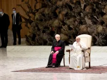 Pope Francis’ general audience in the Paul VI Hall at the Vatican, Nov. 24, 2021.