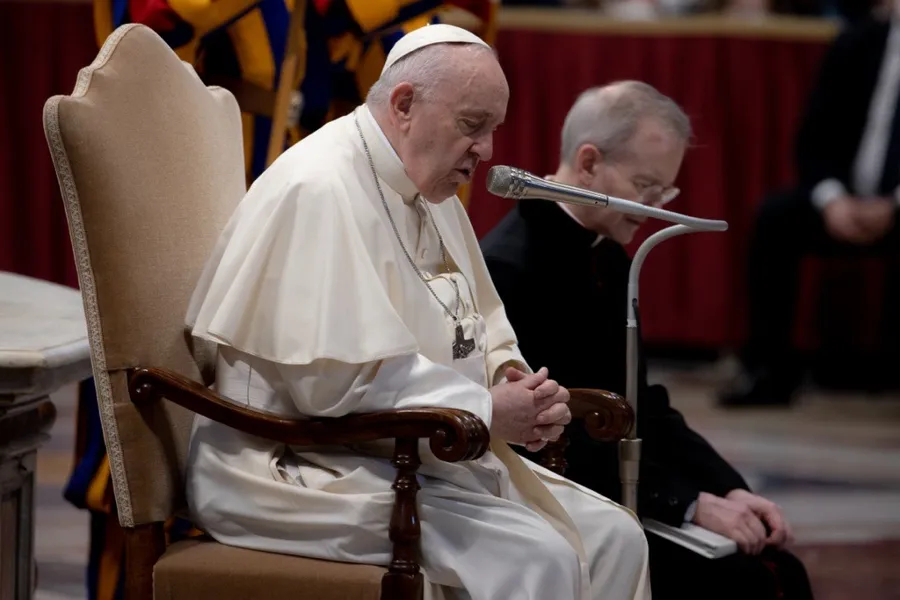 Pope Francis prays for children in Ukraine, March 16, 2022.?w=200&h=150