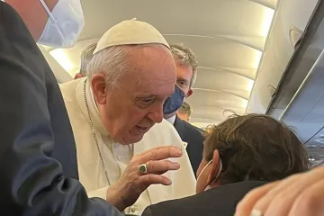 Pope Francis papal flight