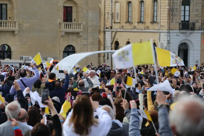 Pope Francis celebrates Mass at the Granaries in Floriana, Malta, April 3, 2022