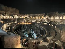 The Stations of the Cross at Rome’s Colosseum, April 15, 2022.