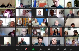 People from more than 20 countries take part in a video call hosted by the Vatican Dicastery for Laity, Family, and Life on May 19, 2022. Dicastery for Laity, Family, and Life Flickr photostream.