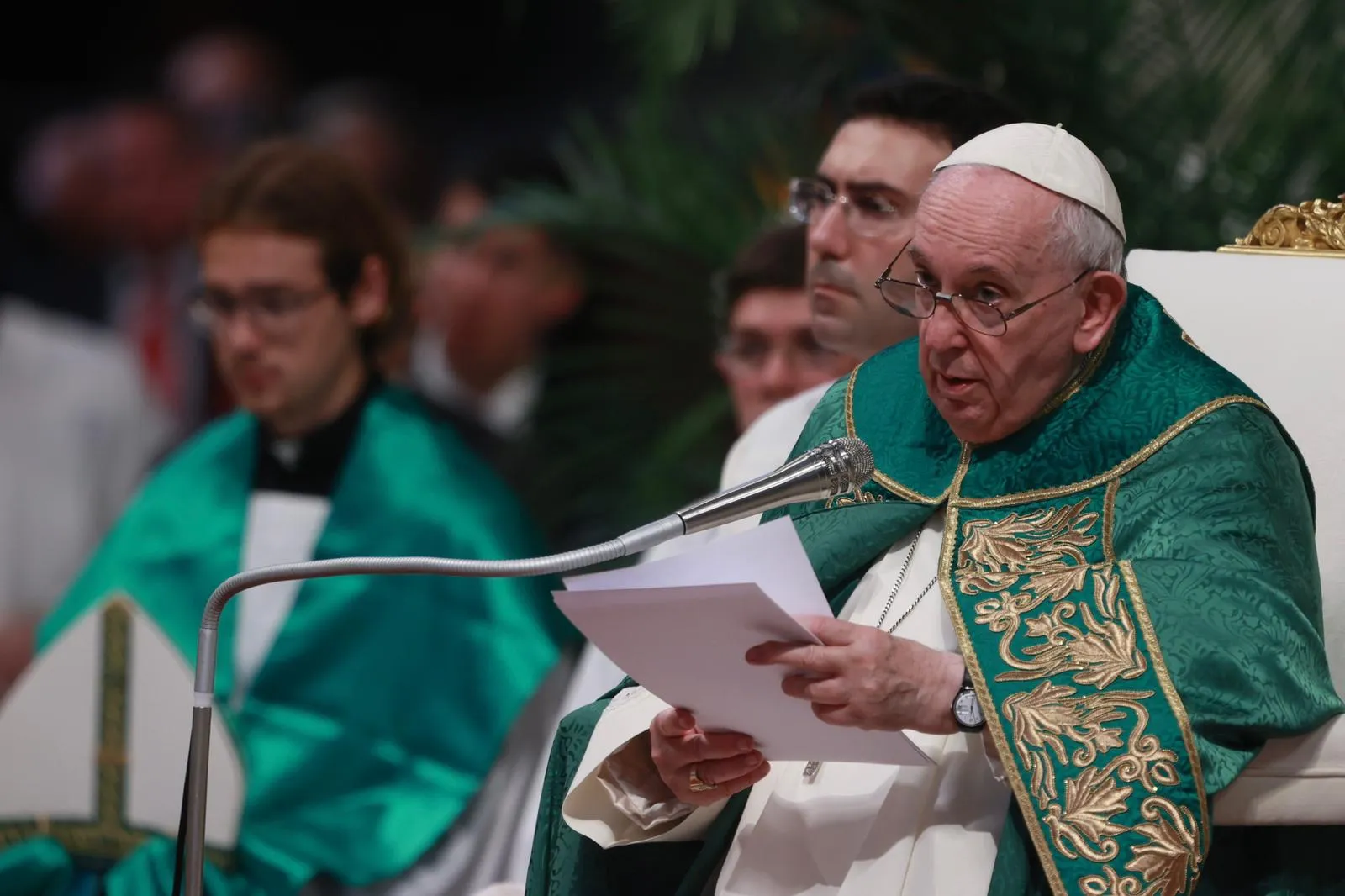 Pope Francis speaks during Mass in St. Peter's Basilica, Aug. 30, 2022.?w=200&h=150