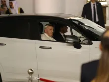 Pope Francis arriving in Bahrain, Nov. 3, 2022