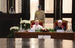 Pope Francis with the Muslim Council of Elders in Bahrain, Nov. 4, 2022 Alexey Gotovskiy / CNA
