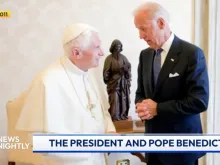 Screenshot of Joe Biden with then Pope Benedict XVI while he was Vice President.