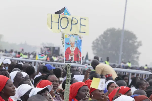 People attending Pope Francis' Mass in Juba on Feb. 5, 2023. Elias Turk/EWTN