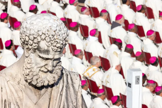 The opening Mass of the Synod on Synodality in St. Peter's Square on Oct. 4, 2023.