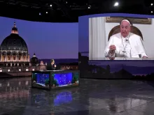 Pope Francis appearing on Che Tempo Che Fa on Jan. 14/