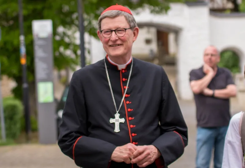 Cardinal Rainer Maria Woelki faces mounting pressure from multiple fronts, including local media — and some clergy: In open defiance, several priests conducted an event blessing same-sex couples outside the iconic Cologne Cathedral Sept 21, 2023.?w=200&h=150