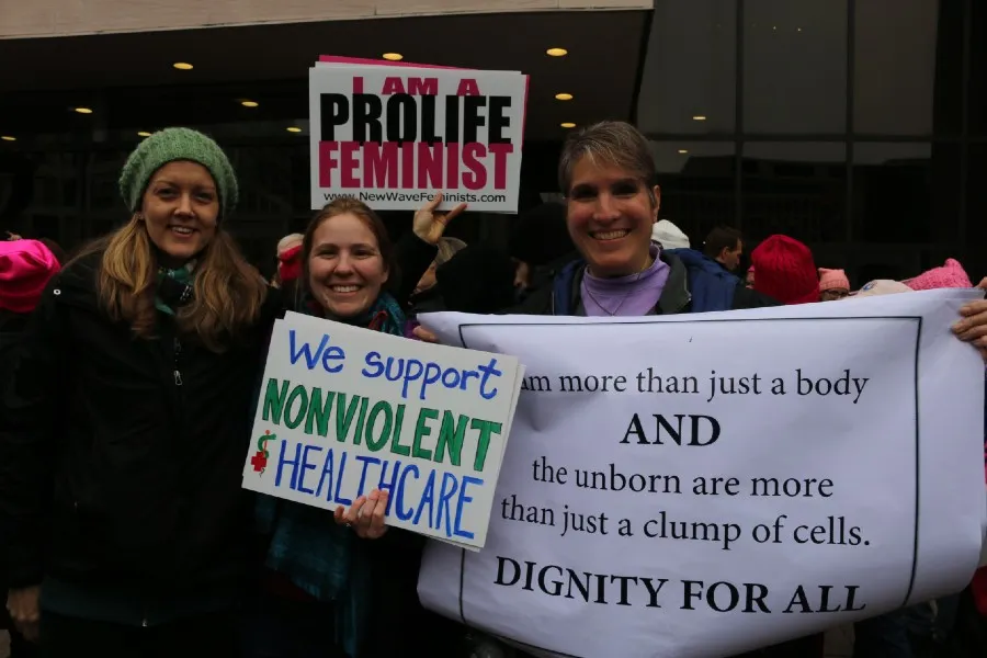Pro-life feminists participate at the Women's March in Washington D.C. on Jan. 21, 2017.?w=200&h=150