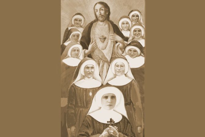 The 10 Elizabethan sisters beatified on June 11, 2022, in Wrocław, Poland.