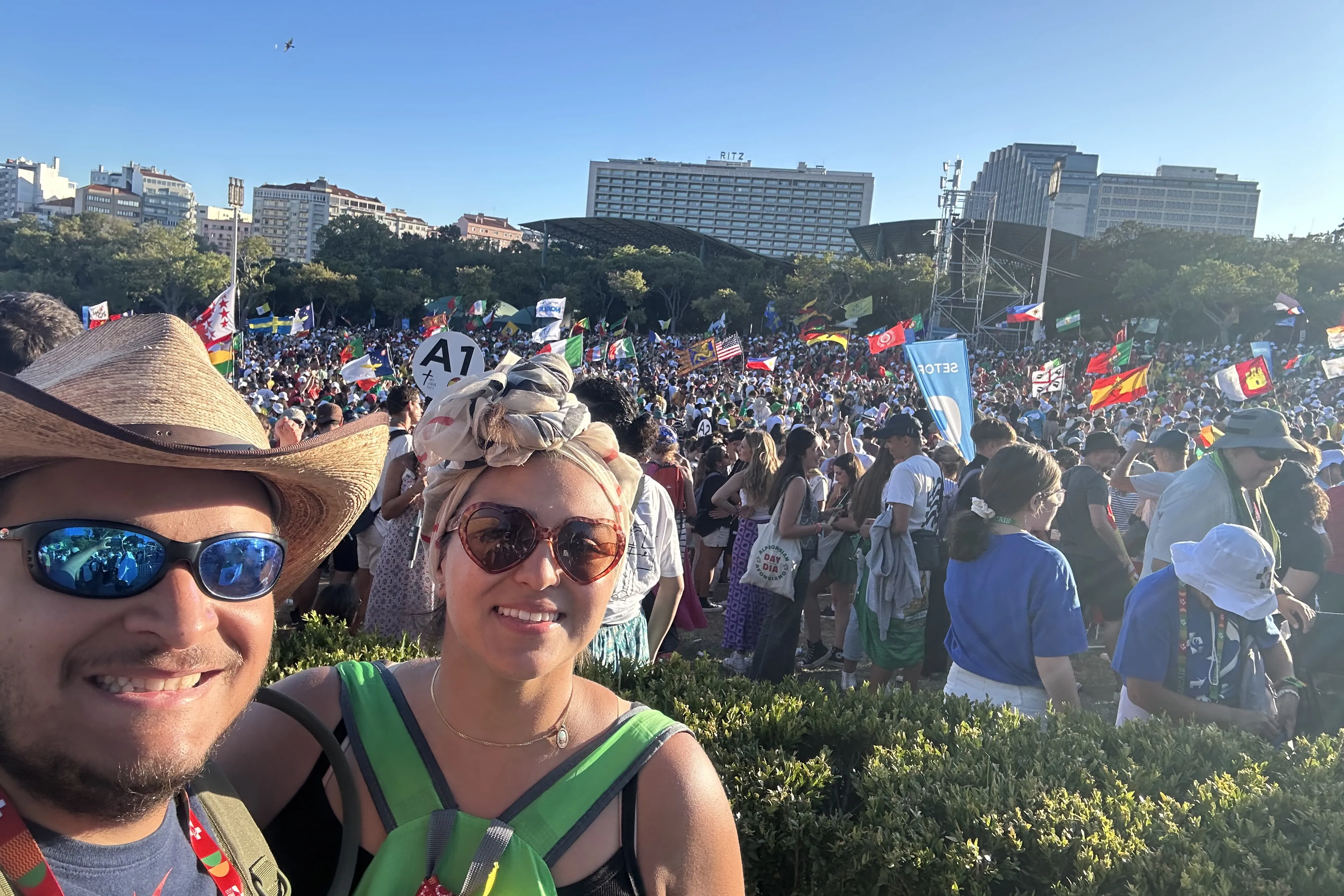 Brad and Chanel Moran, from Dallas, in Lisbon, Portugal for World Youth Day 2023.?w=200&h=150