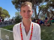 Francisco Velarde, a 21-year-old Spaniard, was one of the young people who had the privilege of going to confession with Pope Francis on Friday, Aug. 4, at World Youth Day in Lisbon, Portugal.